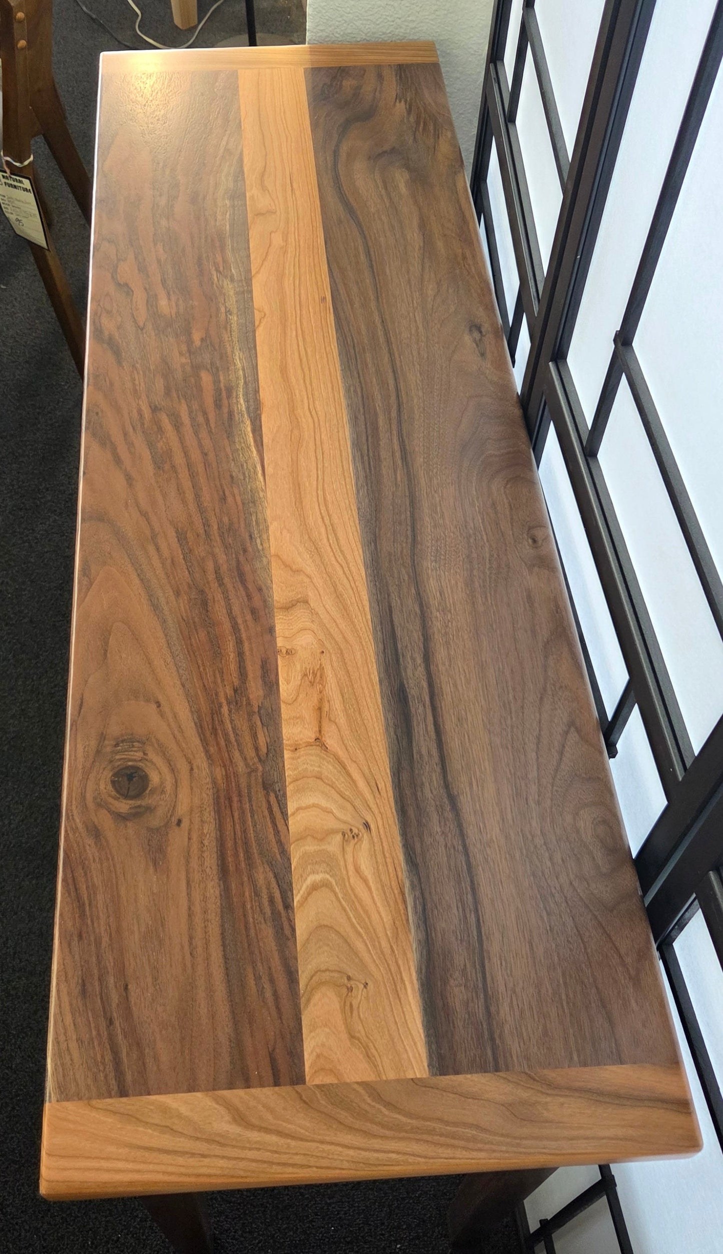 Walnut + Cherry 2-Tone Sofa Table
