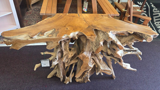 Tropical Teak Root Console Table