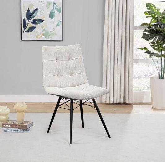 Aiken Upholstered Dining Chair - "Stone White"