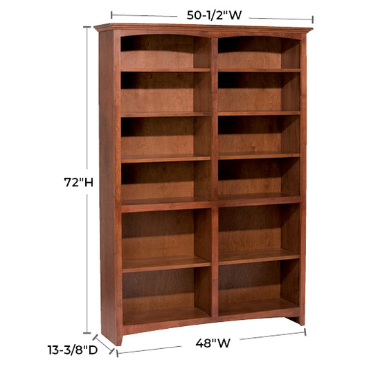McKenzie 48″W x 72″H Bookcase, Finished