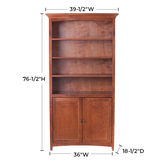 McKenzie Center Wall Unit w/Doors, Finished