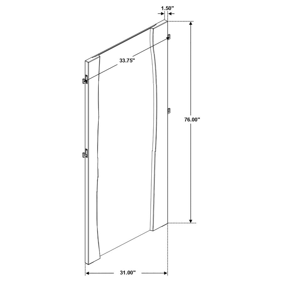 Winslow Standing Mirror - "Smokey Walnut"