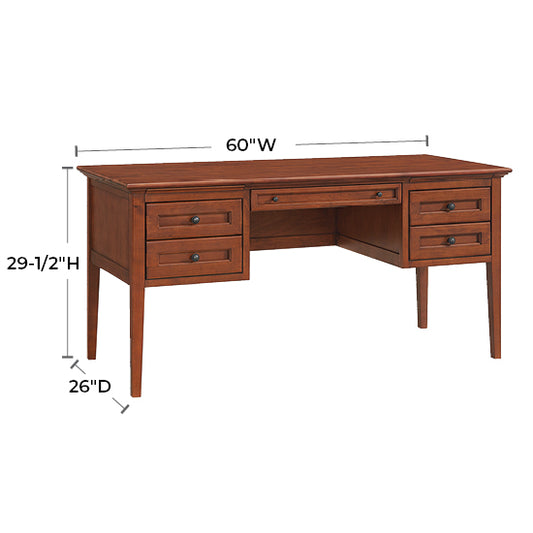 McKenzie 4-Drawer Desk