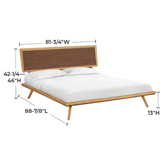 Addison King Adjustable Headboard Platform Bed