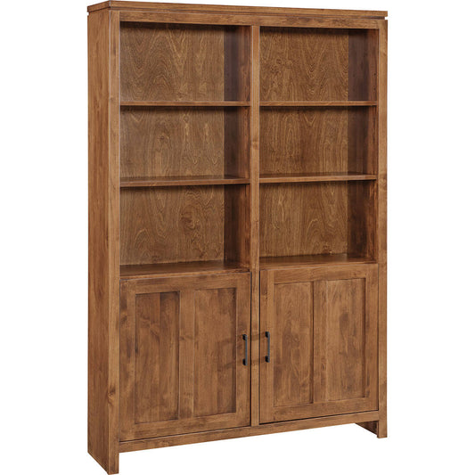 Alder 2 West Modern 48"W x 84″H Bookcase w/ Doors