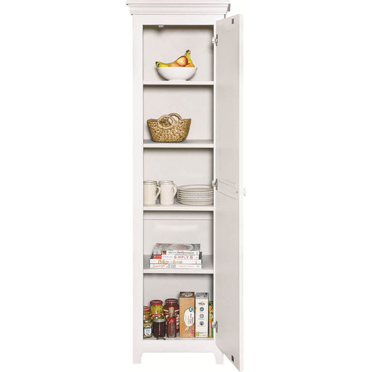 72" Pine 1 Door Pantry
