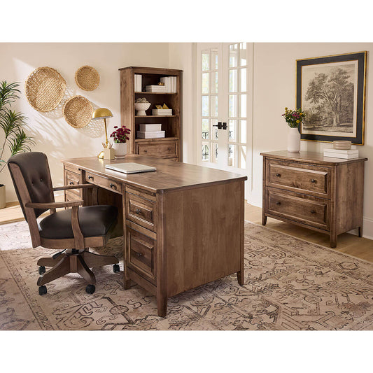 Maple Carson 2-Drawer Lateral File Cabinet