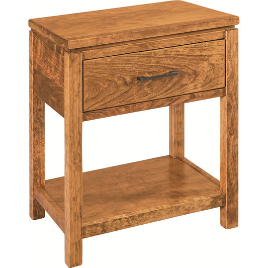 Cherry Maverick 1-Drawer Side Table