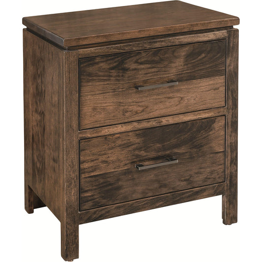 Cherry Maverick 2-Drawer Nightstand
