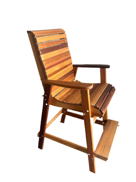 Cedar Bistro Stool w/ Arms