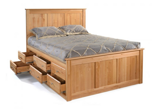 9 Drawer Tall Shaker Chest Bed