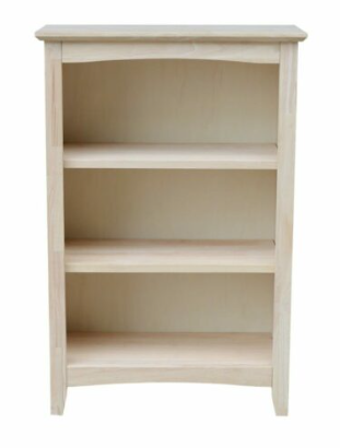 Parawood 24"W x 36"H Shaker Bookcase