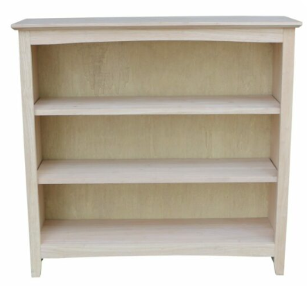 Parawood 38"W x 36"H Shaker Bookcase