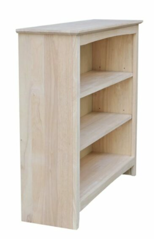 Parawood 38"W x 36"H Shaker Bookcase
