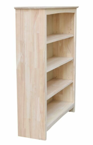 Parawood 38"W x 48"H Shaker Bookcase