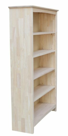 Parawood 38"W x 60"H Shaker Bookcase