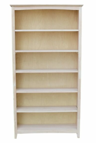 Parawood 38"W x 84"H Shaker Bookcase