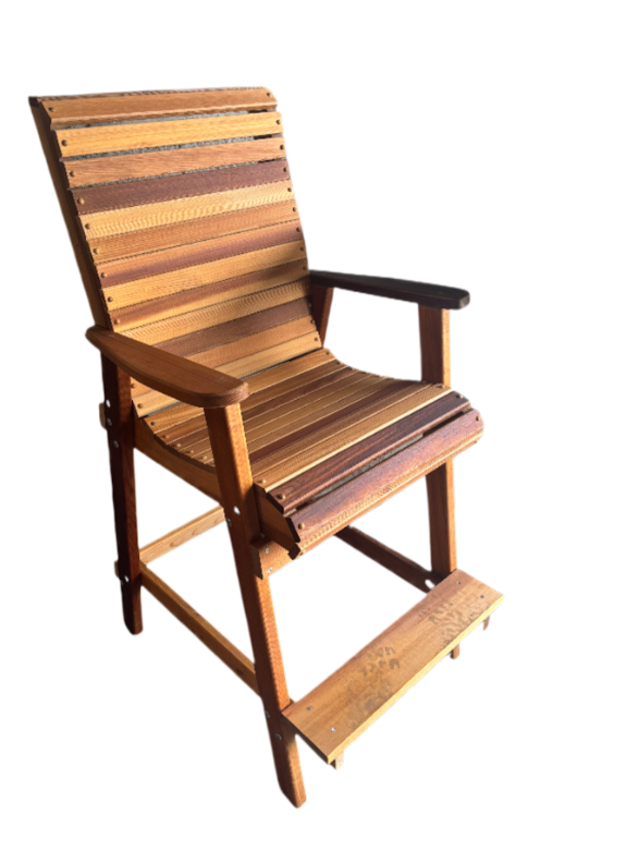 Cedar Bistro Stool w/ Arms
