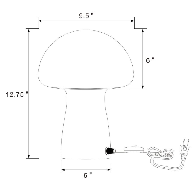 Kanaby White Mushroom Lamp