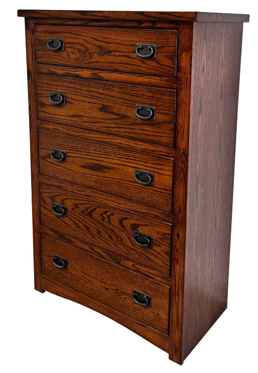 Customizable Classic Mission 5-Drawer Chest