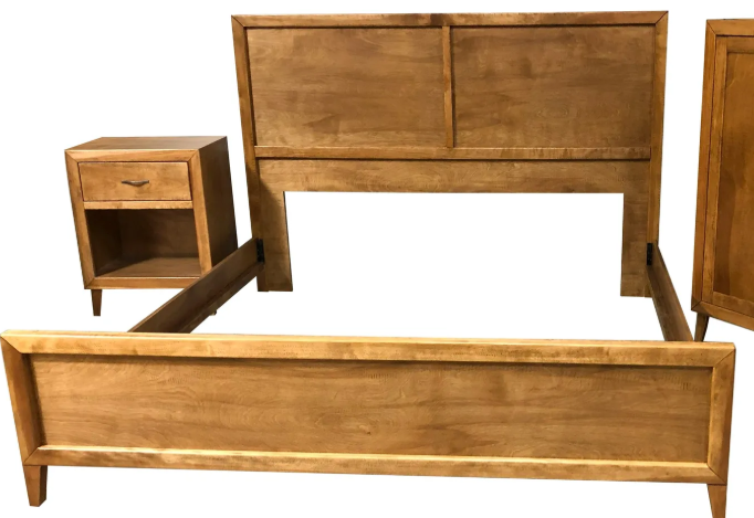 Customizable Mid-Century Rail Bed