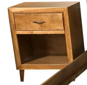 Customizable Mid-Century 1-Drawer Nightstand