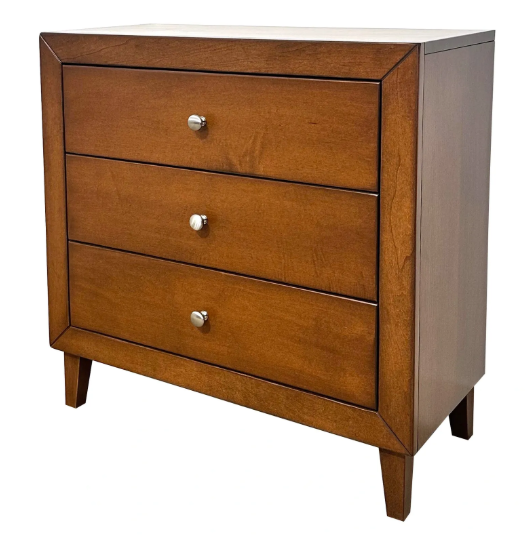 Customizable Mid-Century 3-Drawer Nightstand