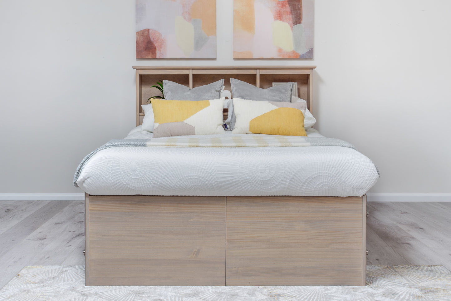 "Youth" Captains Storage Bed w/Bookcase Headboard - Double/Full