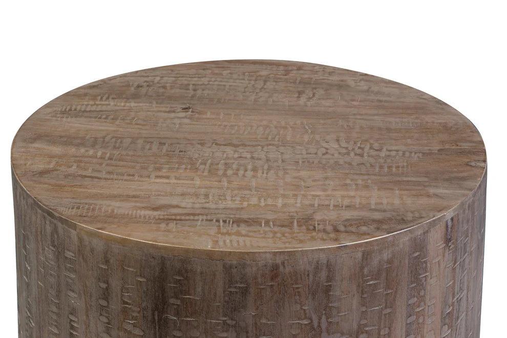 Drum Coffee Table - "Gray"