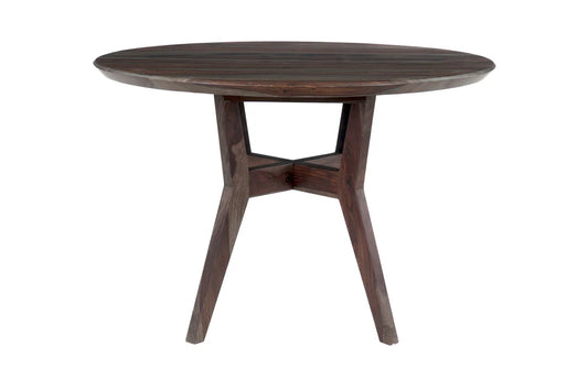 Fall River Round Dining Table - 'Black Walnut'