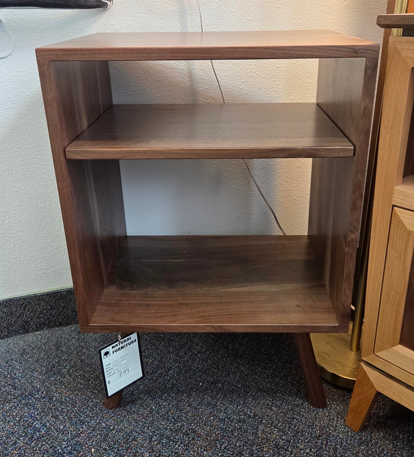 Walnut Vinyl Station