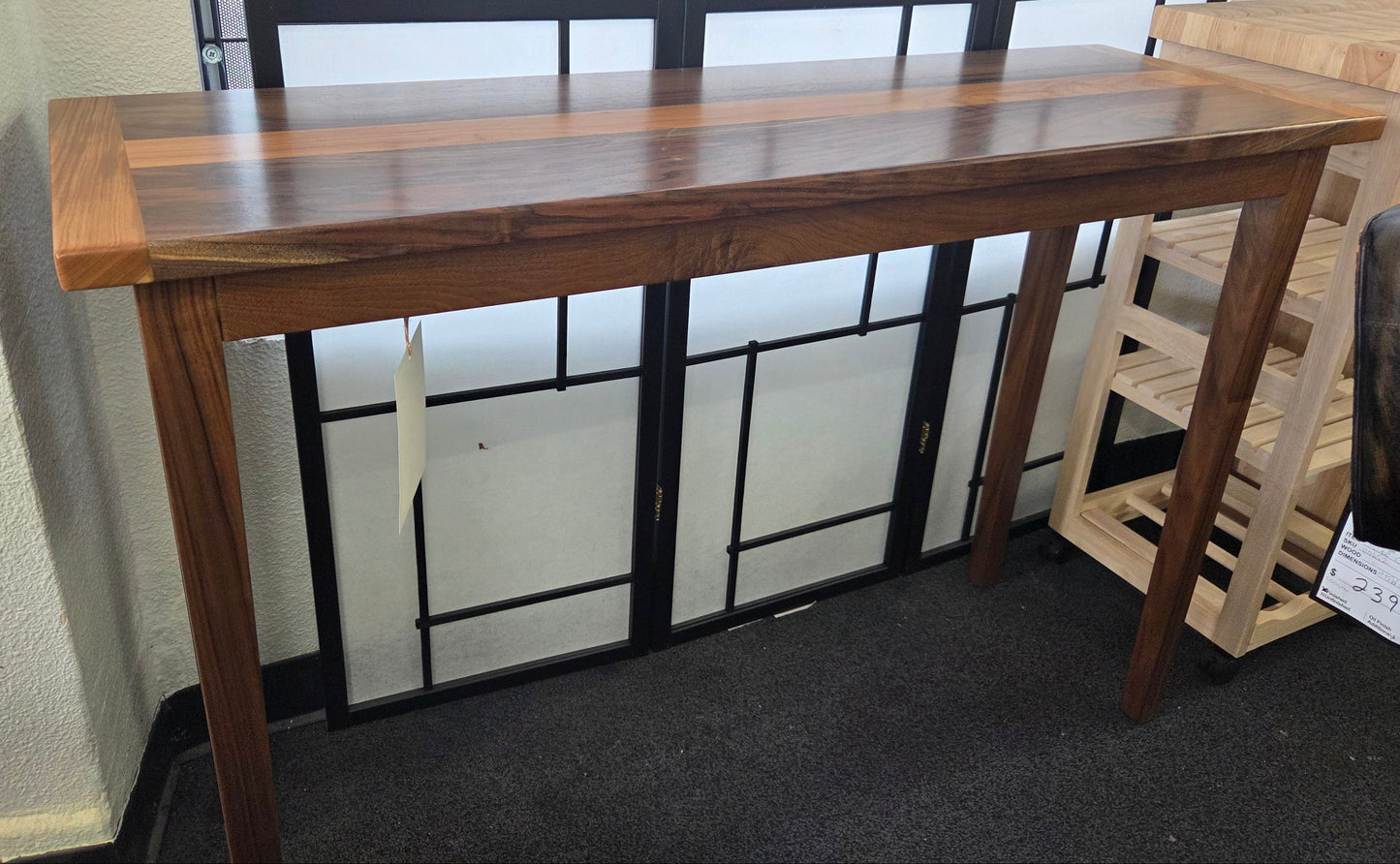 Walnut + Cherry 2-Tone Sofa Table