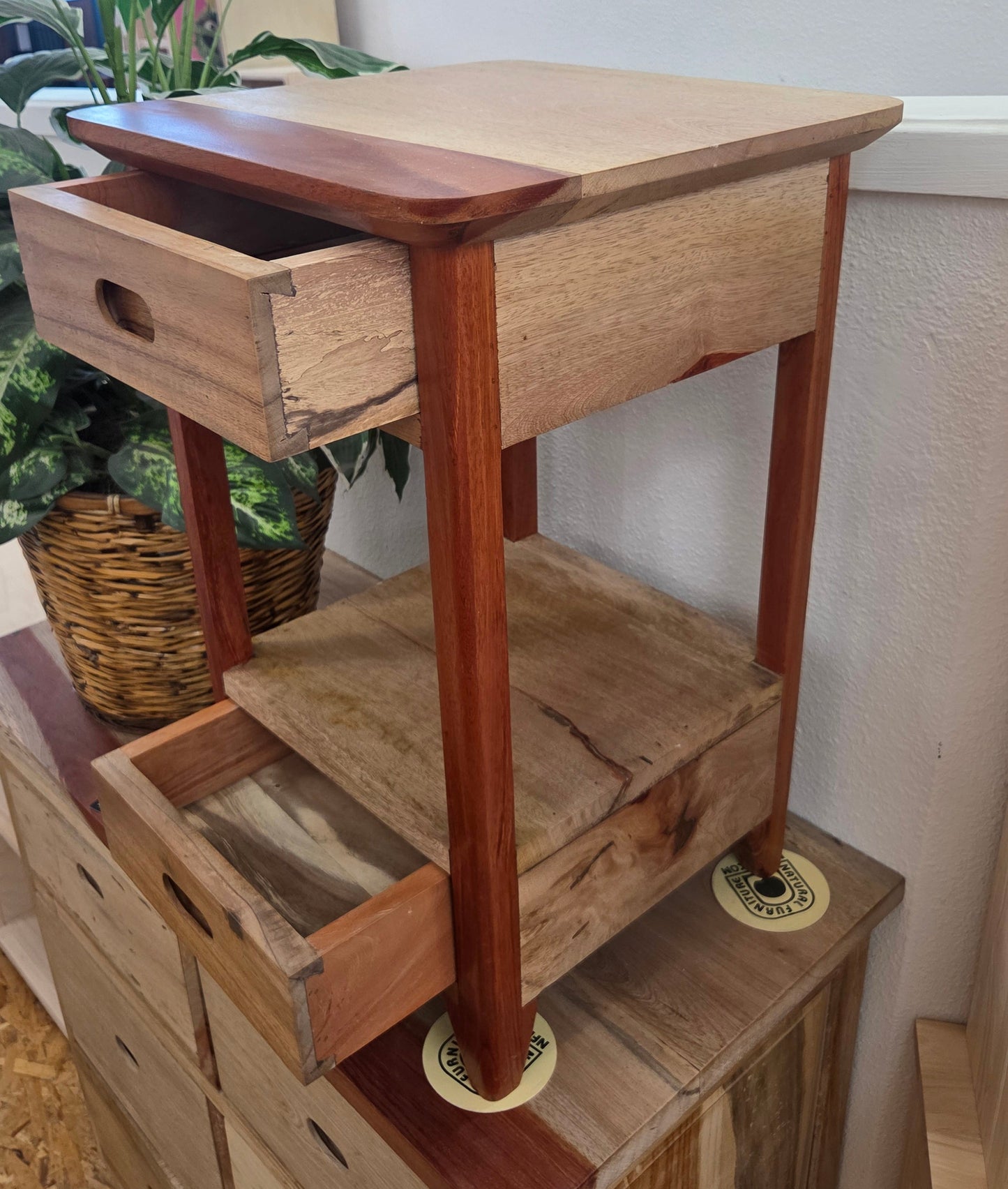 Tropical Pandok 2-Drawer Side Table