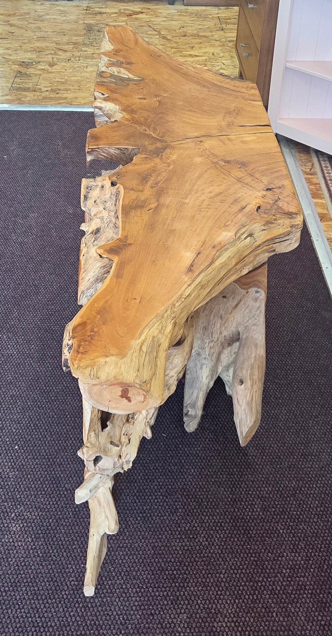 Tropical Teak Root Console Table