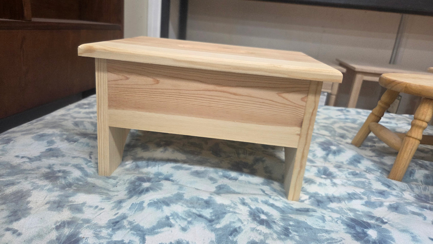 Large Pine Step Stool