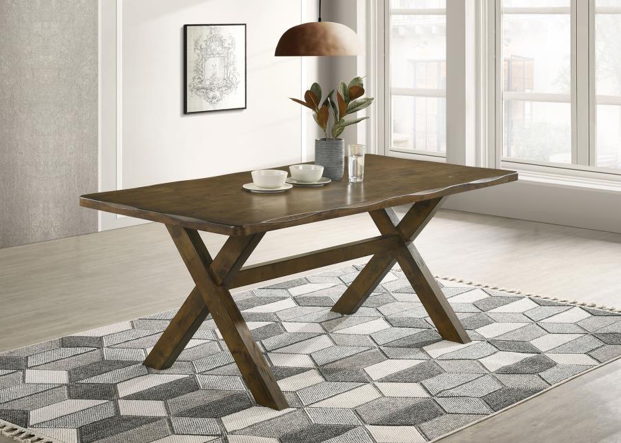 Alston Rectangular Dining Table - "Knotty Nutmeg"