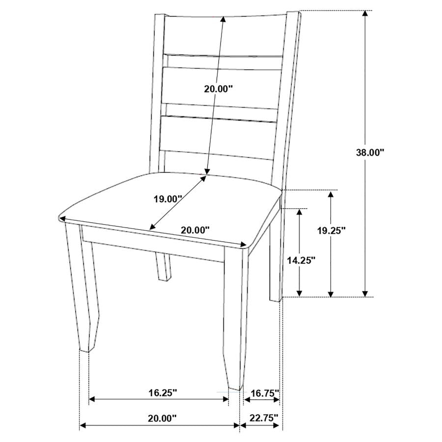 Alston Dining Chair - "Knotty Nutmeg"
