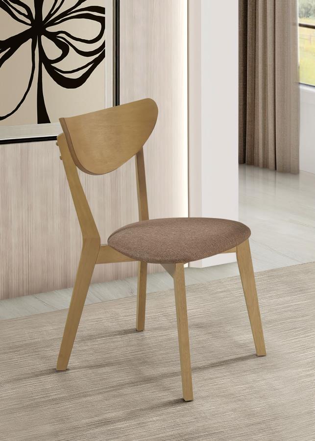 Elowen Stackable Dining Chair - "Light Walnut"