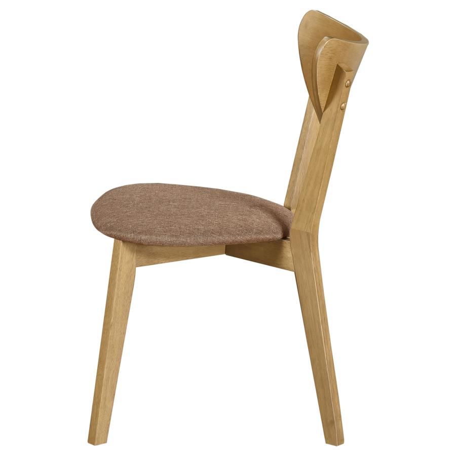 Elowen Stackable Dining Chair - "Light Walnut"