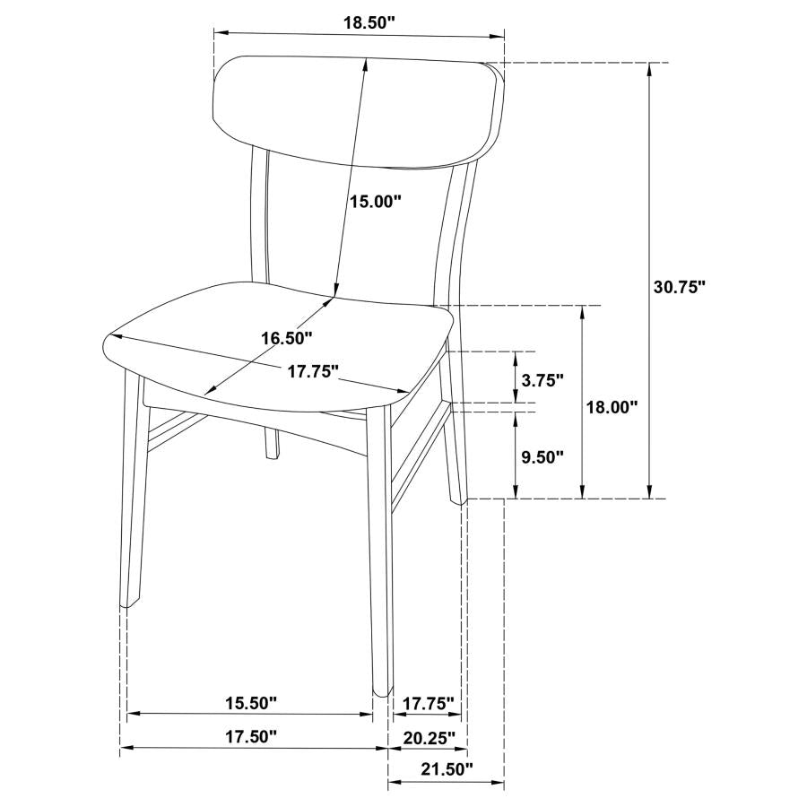 Dortch Dining Chair - "Walnut"