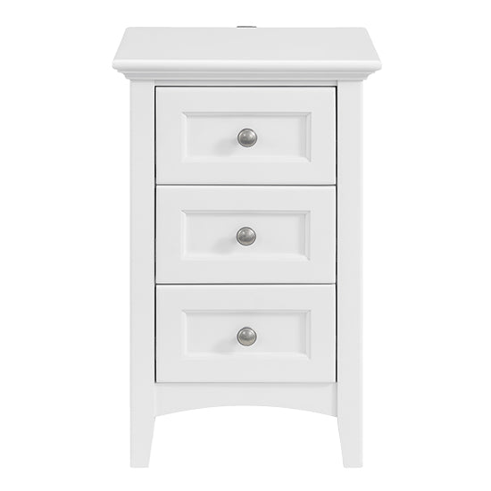 McKenzie Small 3–Drawer Nightstand