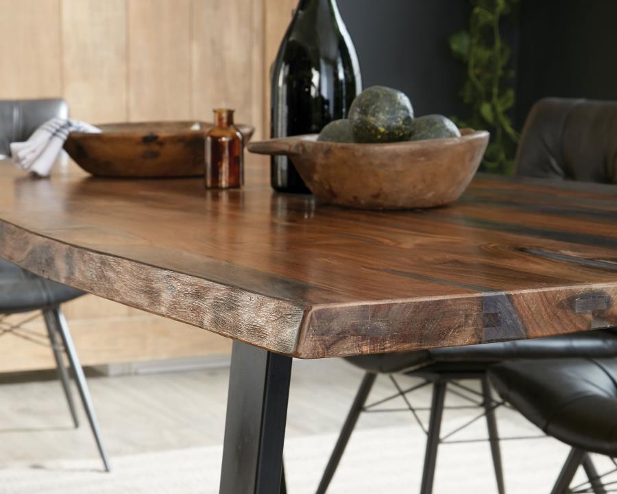 Ditman Live Edge Dining Table - "Grey"