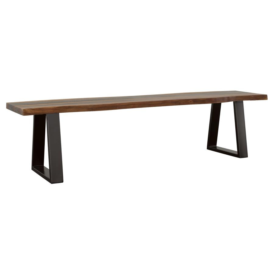 Ditman Live Edge Dining Bench - "Grey"