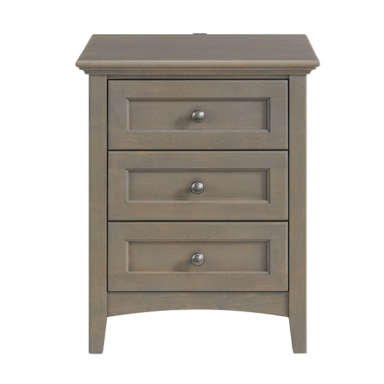 McKenzie Wide 3–Drawer Nightstand