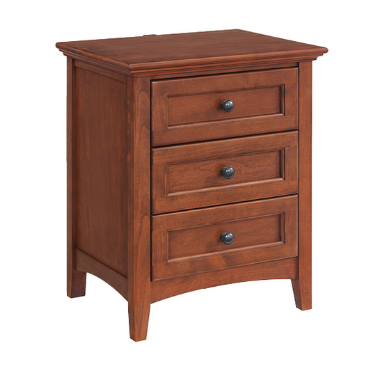 McKenzie Wide 3–Drawer Nightstand
