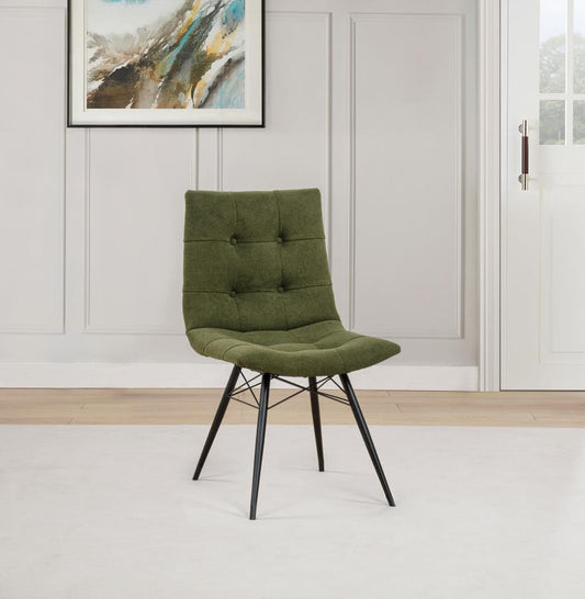 Aiken Upholstered Dining Chair - "Forest Green"