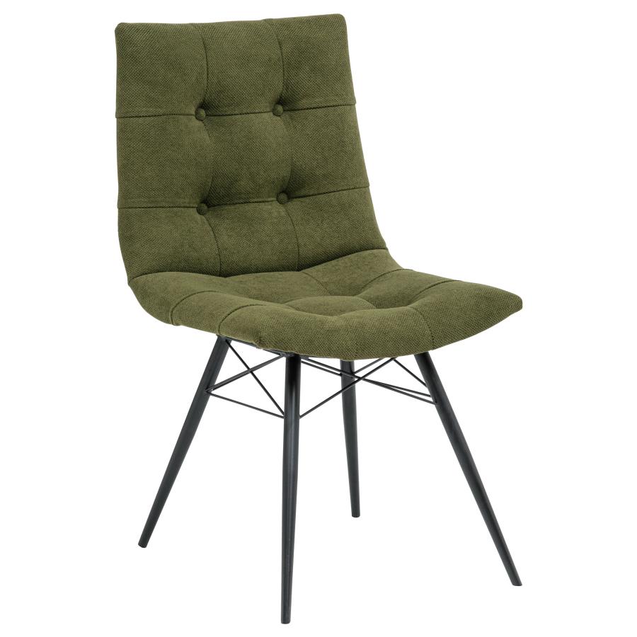 Aiken Upholstered Dining Chair - "Forest Green"