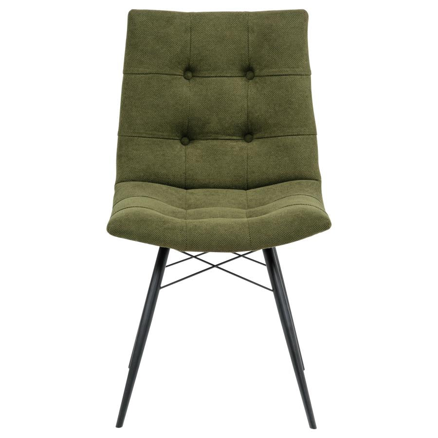 Aiken Upholstered Dining Chair - "Forest Green"