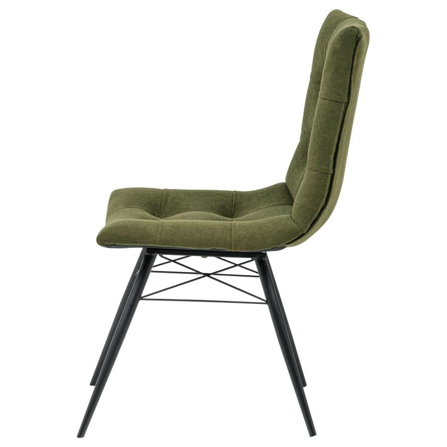 Aiken Upholstered Dining Chair - "Forest Green"