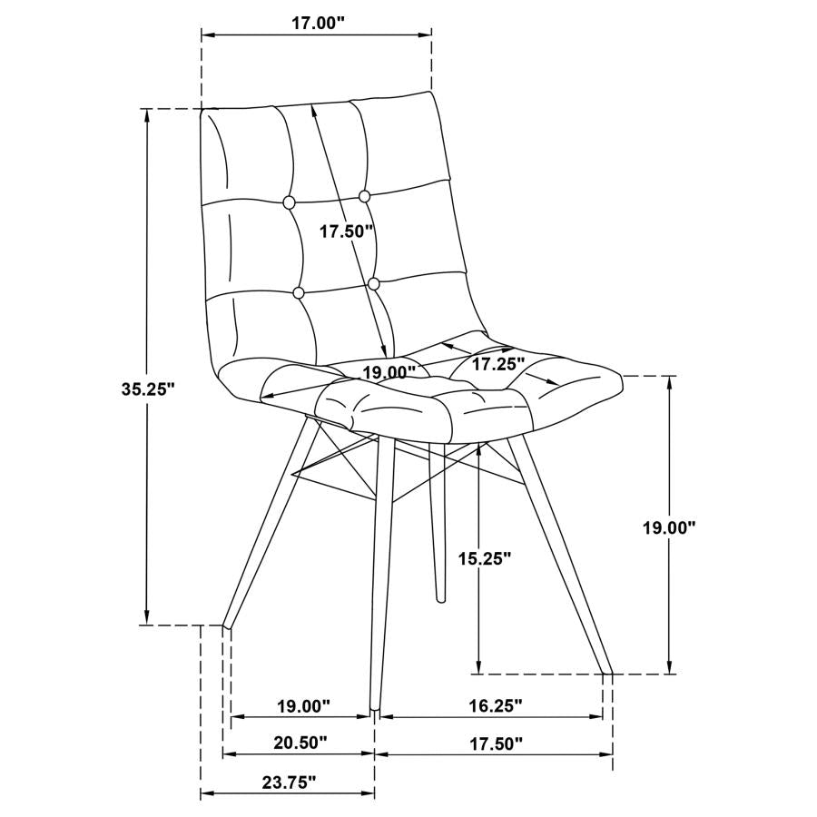 Aiken Upholstered Dining Chair - "Forest Green"